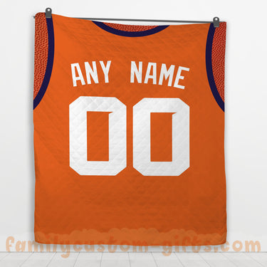 Custom Premium Quilt Blanket Phoenix Jersey Basketball Personalized Quilt Gifts for Her & Him